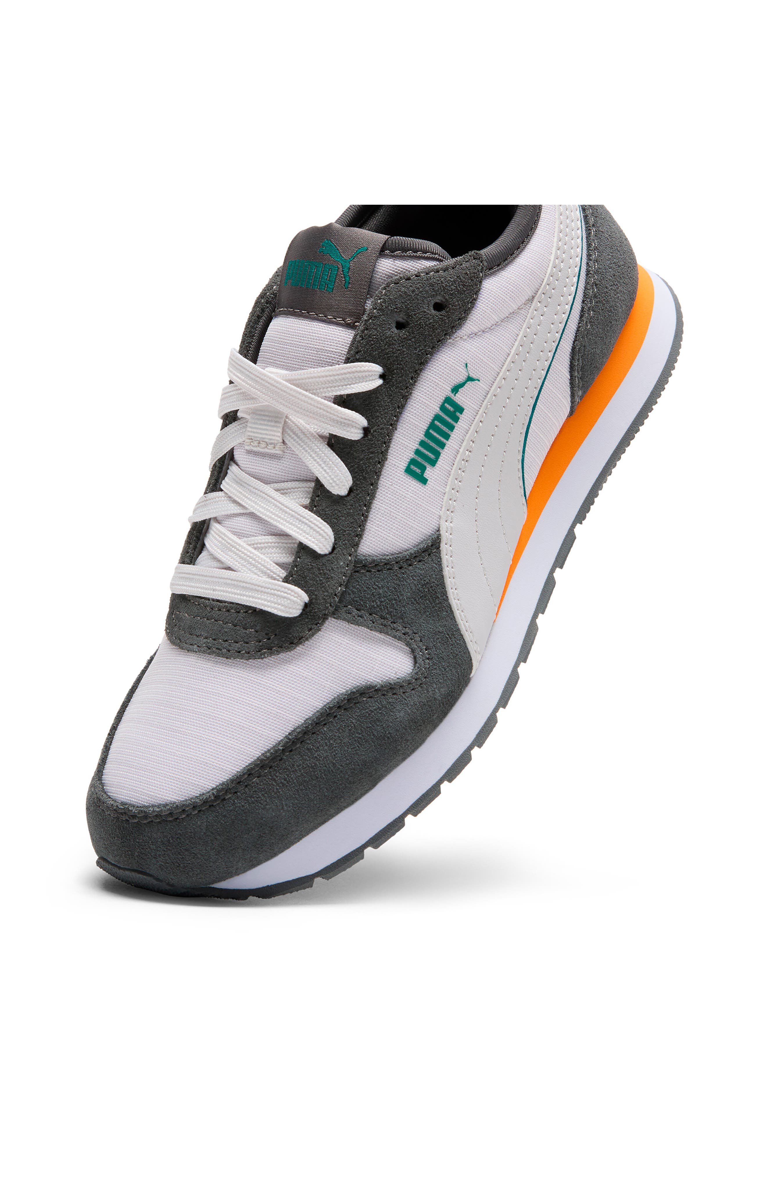Kids' St Miler Sneaker, Alternate, color, FEATHER GRAY/ GRAY/ GREEN