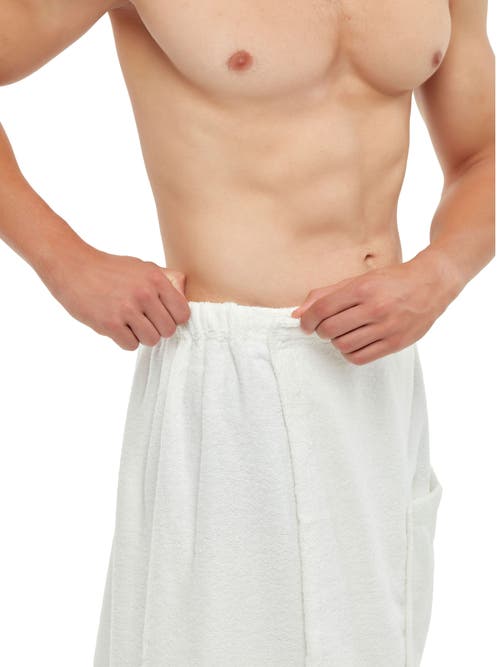 Arus Gots Certified Organic Cotton Shower Wrap In White