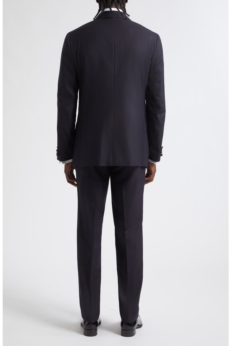 Sanita Super 160s Wool Peak Lapel Tuxedo, Alternate, color, NAVY