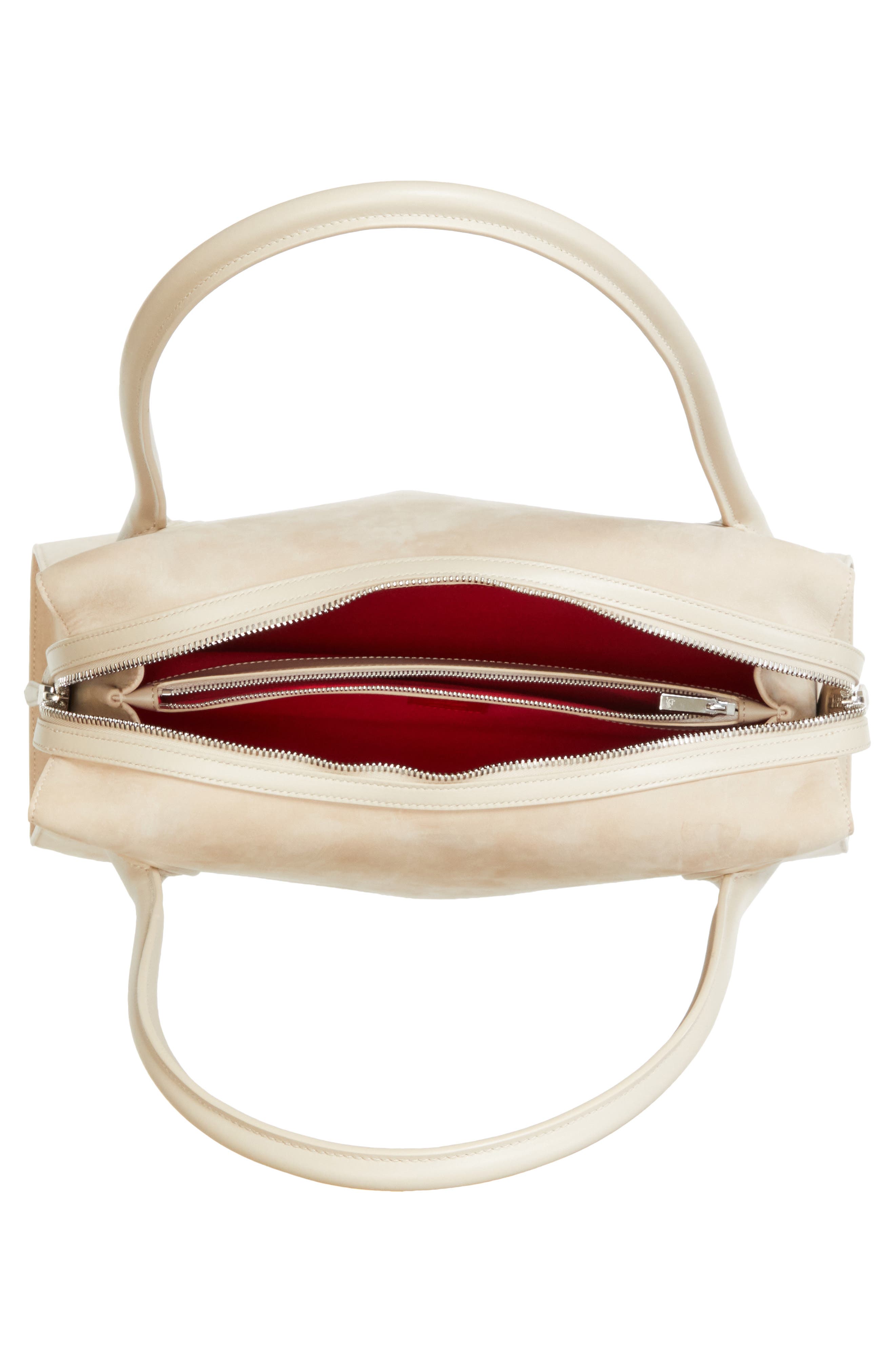 Christian Louboutin Medium Nubuck Leather Shoulder Bag, Alternate, color, F702 Saharienne