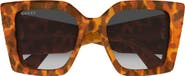 Gucci 51mm Butterfly Sunglasses