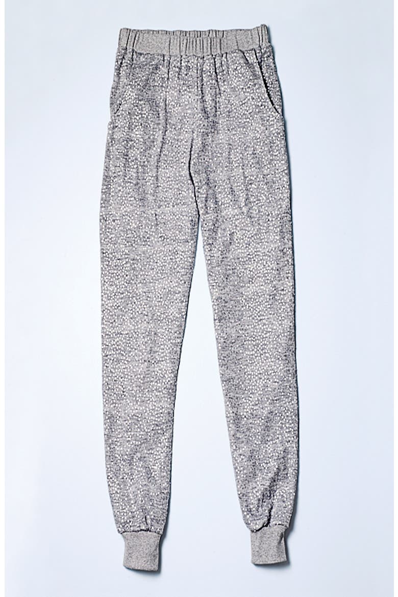 Sequin Track Pants, Alternate, color, GREY