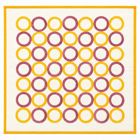 Baadal Hand Block Printed Cotton Bandana Circles