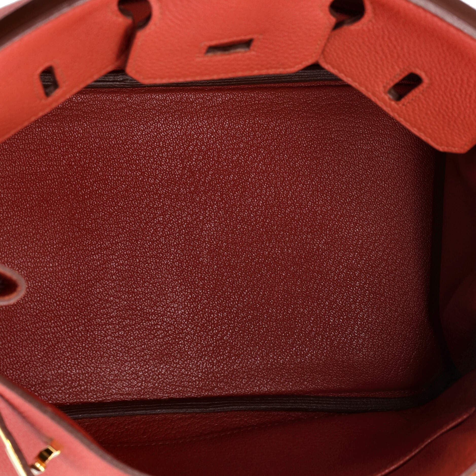 Pre-Owned Hermes Birkin Handbag Red Togo with Gold Hardware 25, Alternate, color, Vermillon