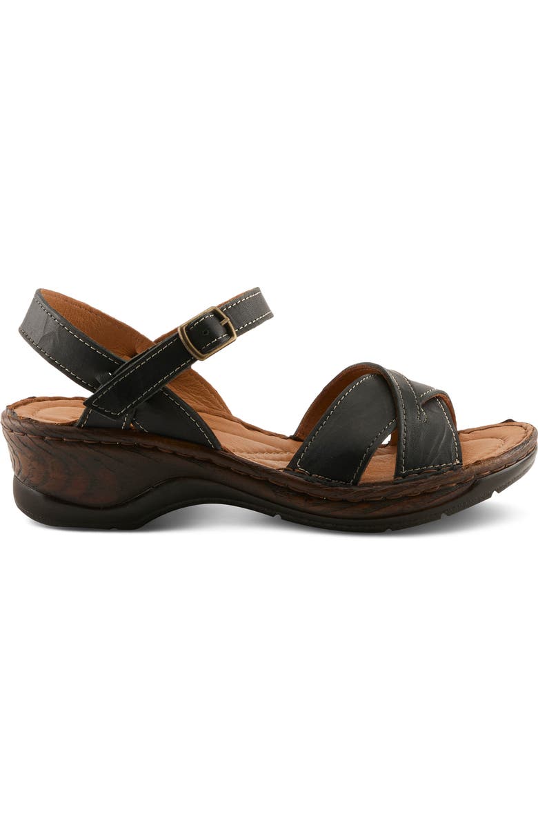 Spring Step Amareza Ankle Strap Sandal, Alternate, color, Black