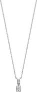 Bony Levy 18K White Gold Baguette Diamond Pendant Necklace - 0.20ct.