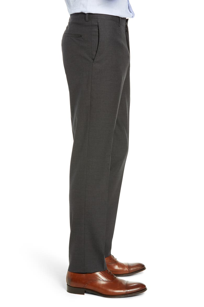 Tech-Smart Slim Fit Stretch Wool Dress Pants, Alternate, color, CHARCOAL