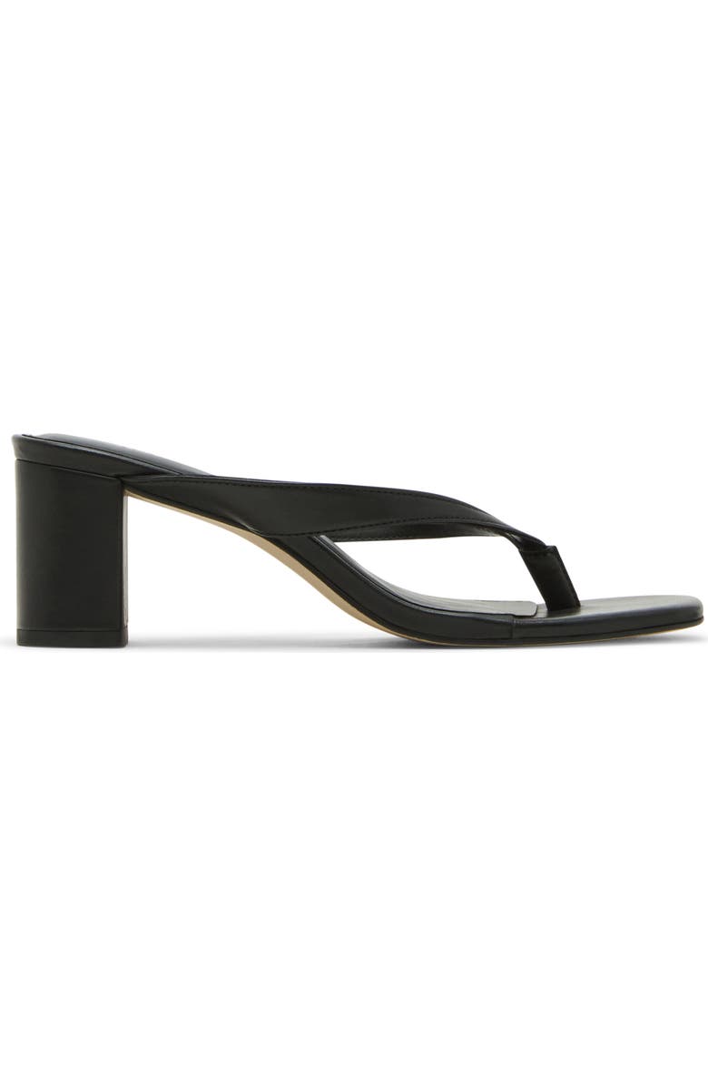 Steve Madden Dodie Block Heel Sandal, Alternate, color, Black Leather
