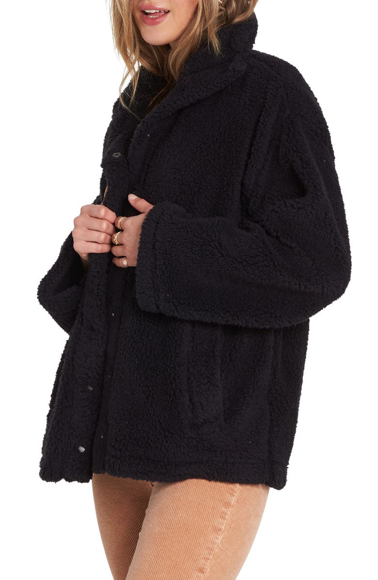 Billabong Cozy Days Faux Fur Jacket, Alternate, color,