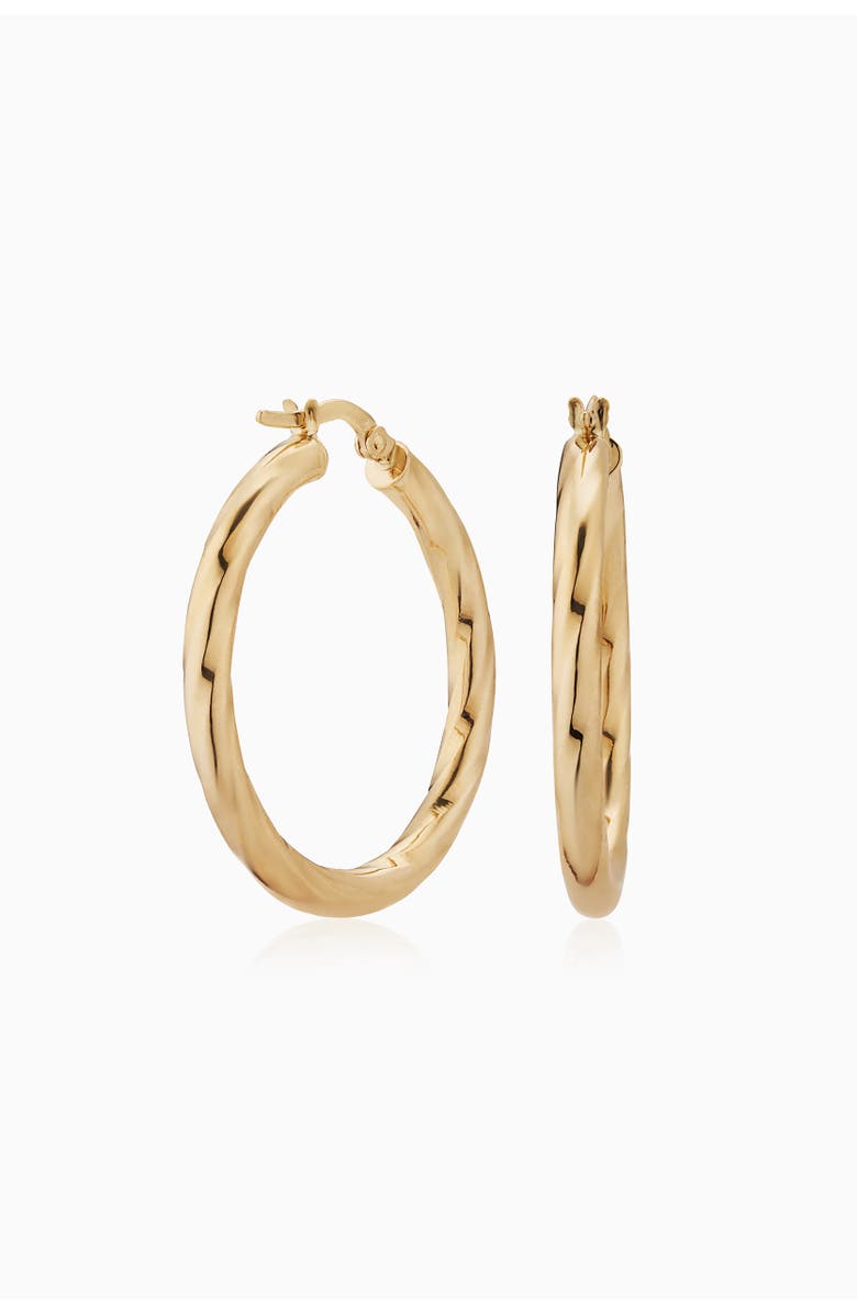 Oradina 10K Gold Goddess Hoops Earrings, Main, color, Yellow Gold