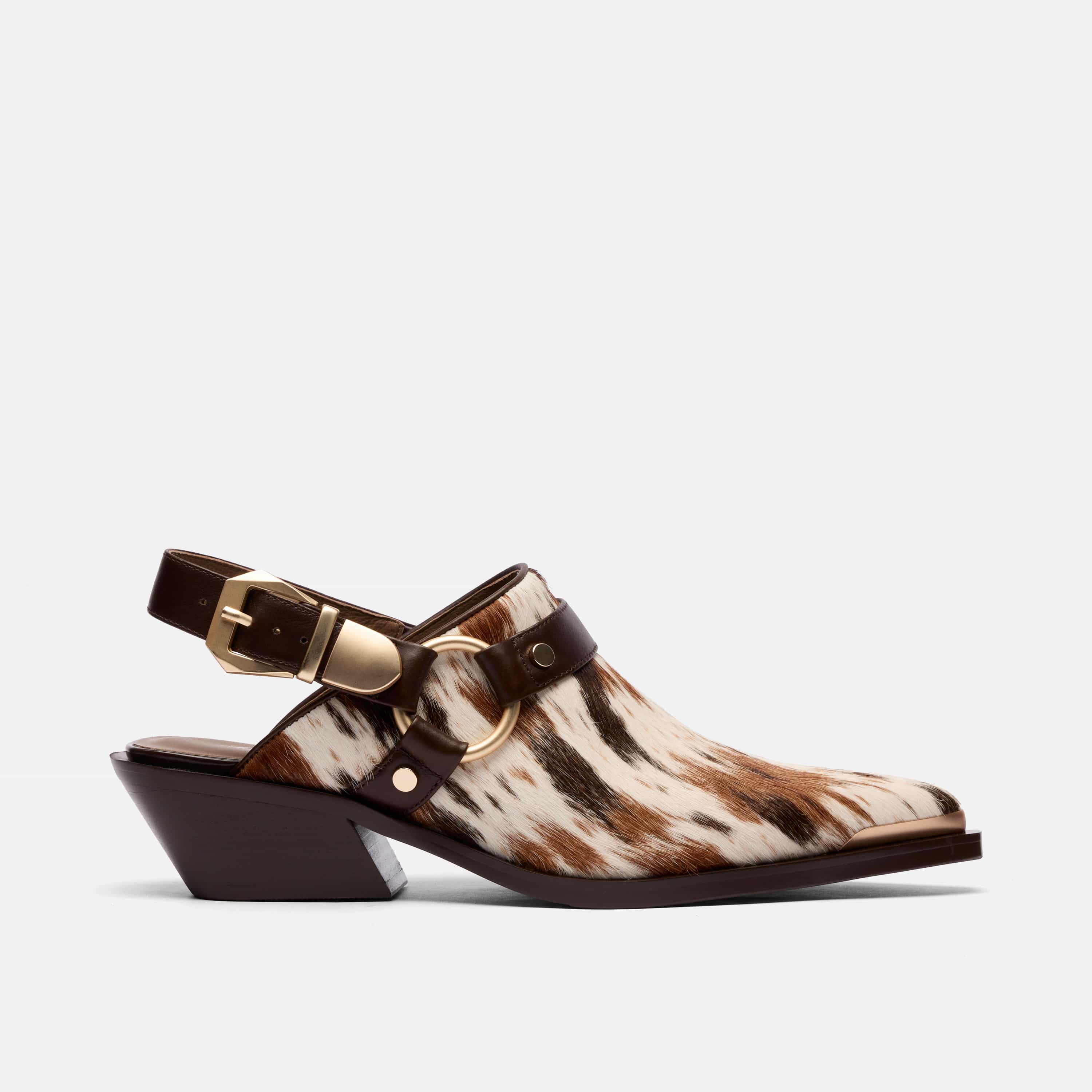 Frontier Western Slingback Sandal, Alternate, color, Dark Horse