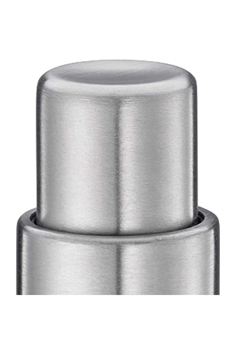 Pepper Push Mill Grinder, Stainless & Acrylic, Alternate, color, Silver
