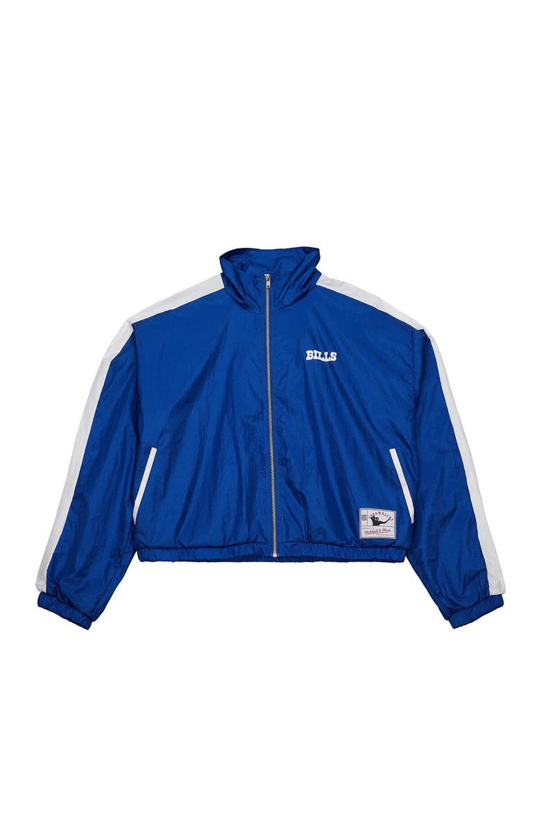 Mitchell & Ness Women's Mitchell & Ness Royal Buffalo Bills Nylon Cropped Full-Zip Jacket, Alternate, color, Royal