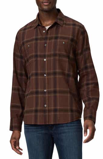 PAIGE Everett Plaid Flannel Button-Up Shirt