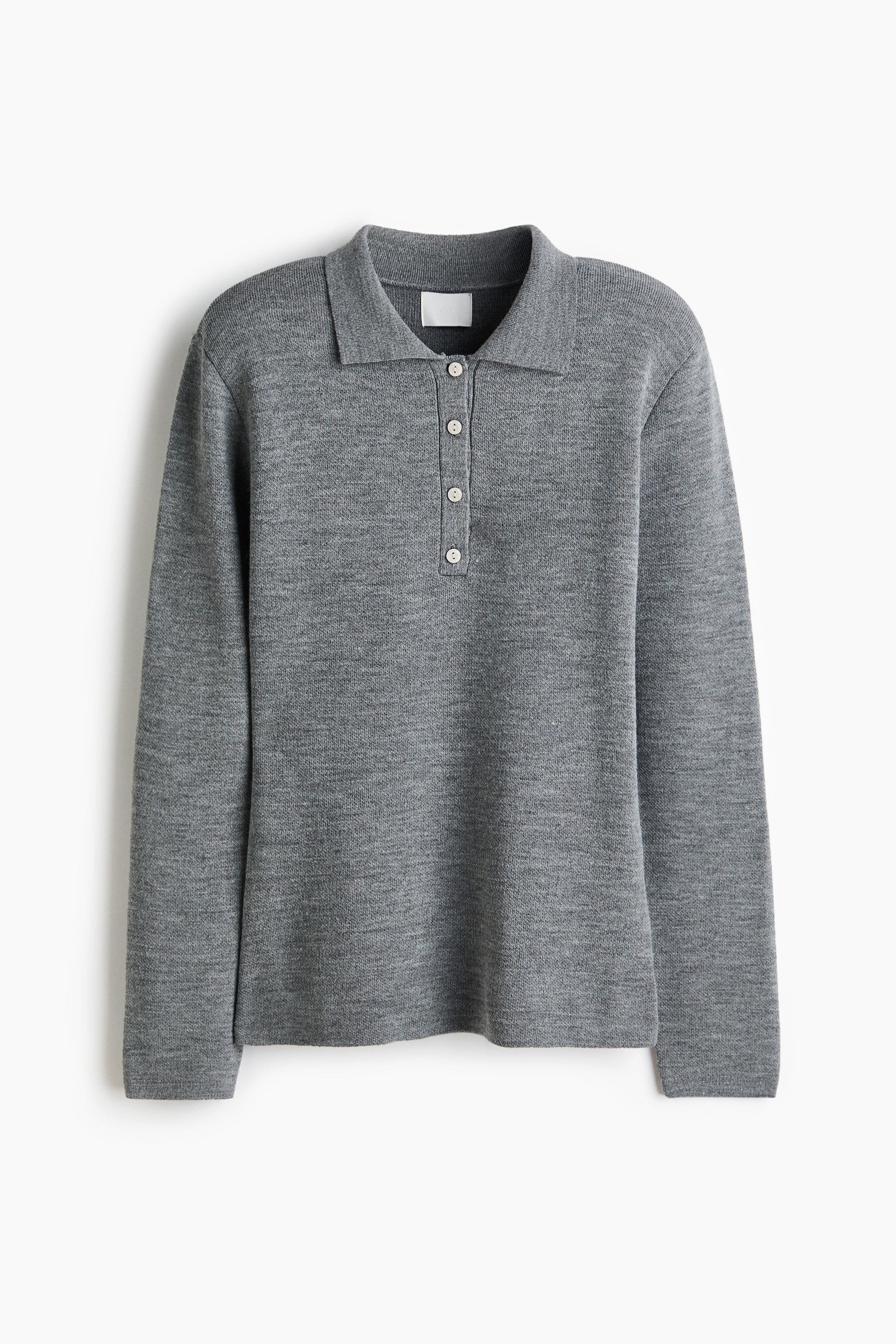 Shoulder-pad Polo Jumper