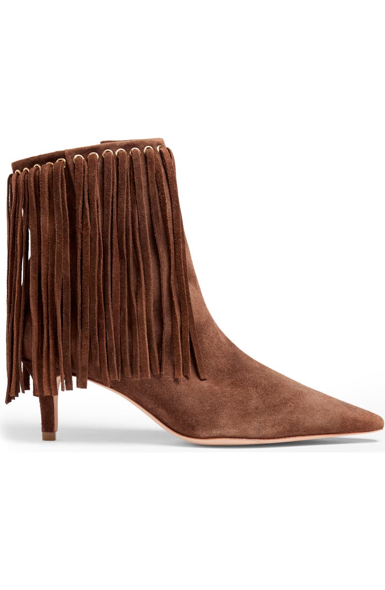 Cinq à Sept Sammy Fringe Bootie, Alternate, color, Dark Sepia