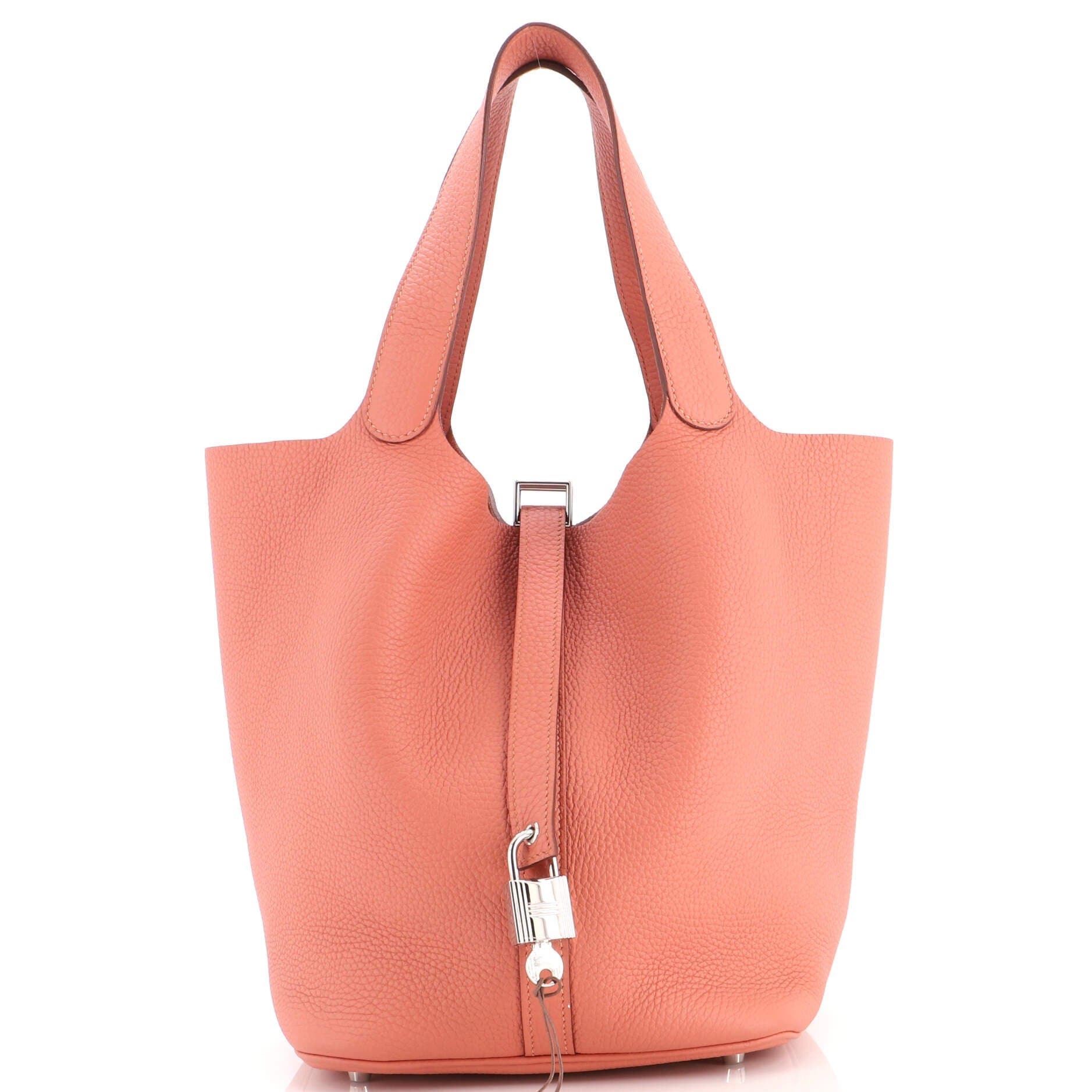 Picotin Lock Bag Clemence GM, Main, color, Pink