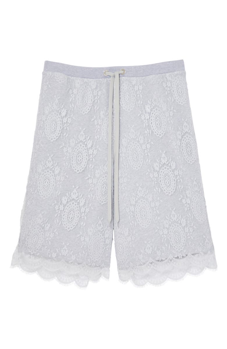 Burberry Drawstring Shorts with Lace Overlay, Alternate, color, 