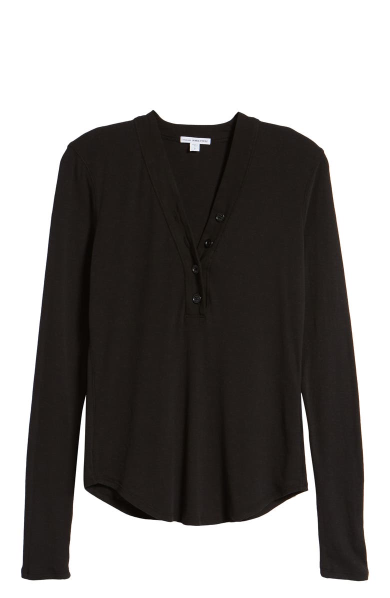 James Perse Ribbed Henley, Alternate, color, 