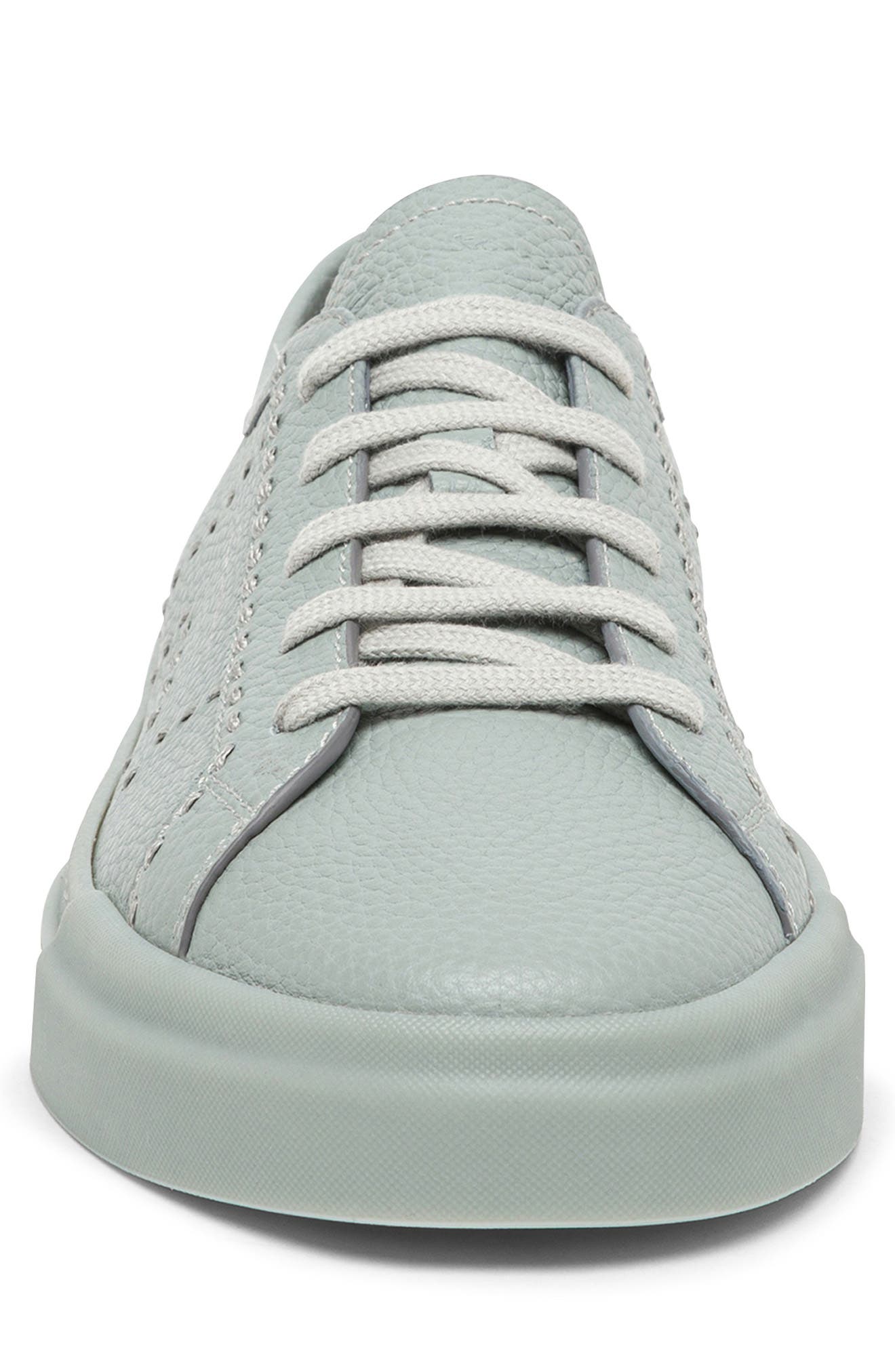 Santoni Burnished Colorblock Sneaker, Alternate, color, Light Grey