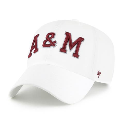 Men's '47 White Texas A&M Aggies Clean Up Adjustable Hat
