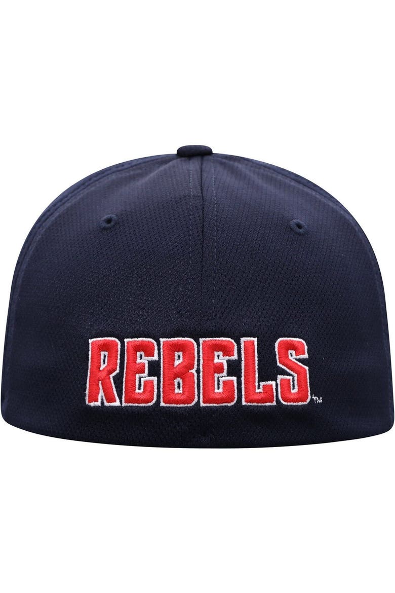 Men's Top of the World Navy Ole Miss Rebels Reflex Logo Flex Hat, Alternate, color, Navy