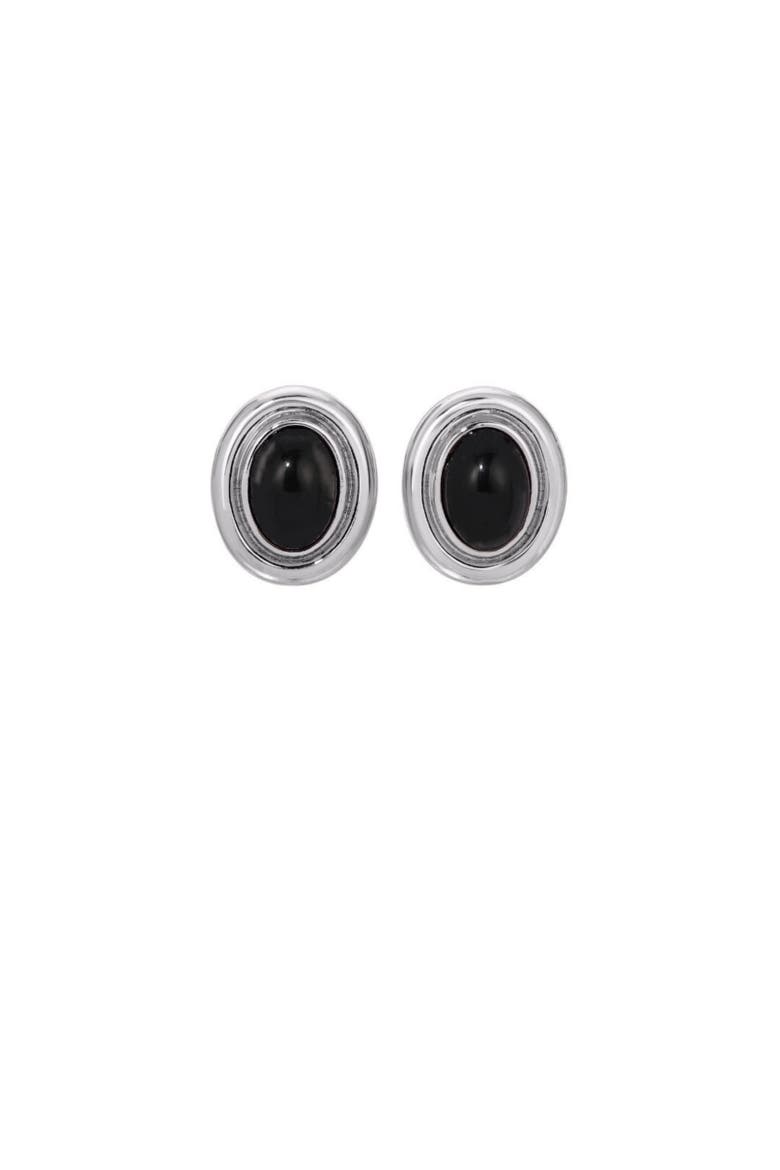 Prize Earrings, Main, color, Black/Silver
