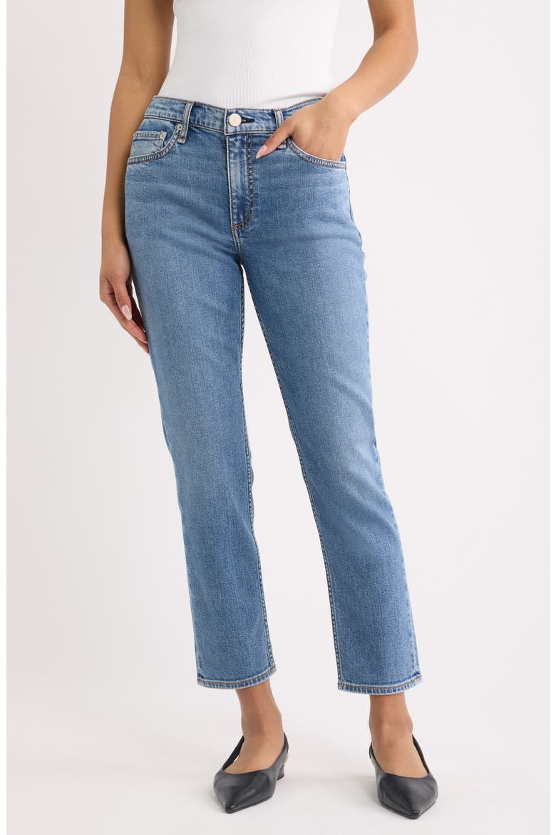 Featherweight Wren Mid Rise Ankle Slim Jeans, Main, color, RIVER