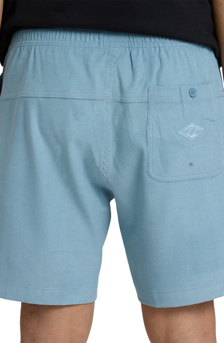 Billabong De la Cruz Water Repellent Corduroy Shorts, Alternate, color, Blue Fog