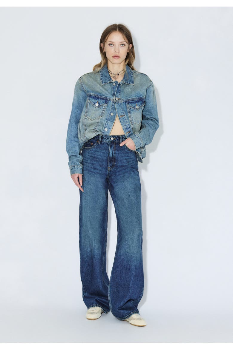 Donna High Relaxed Jeans, Main, color, Stream Dark Fade Vintage