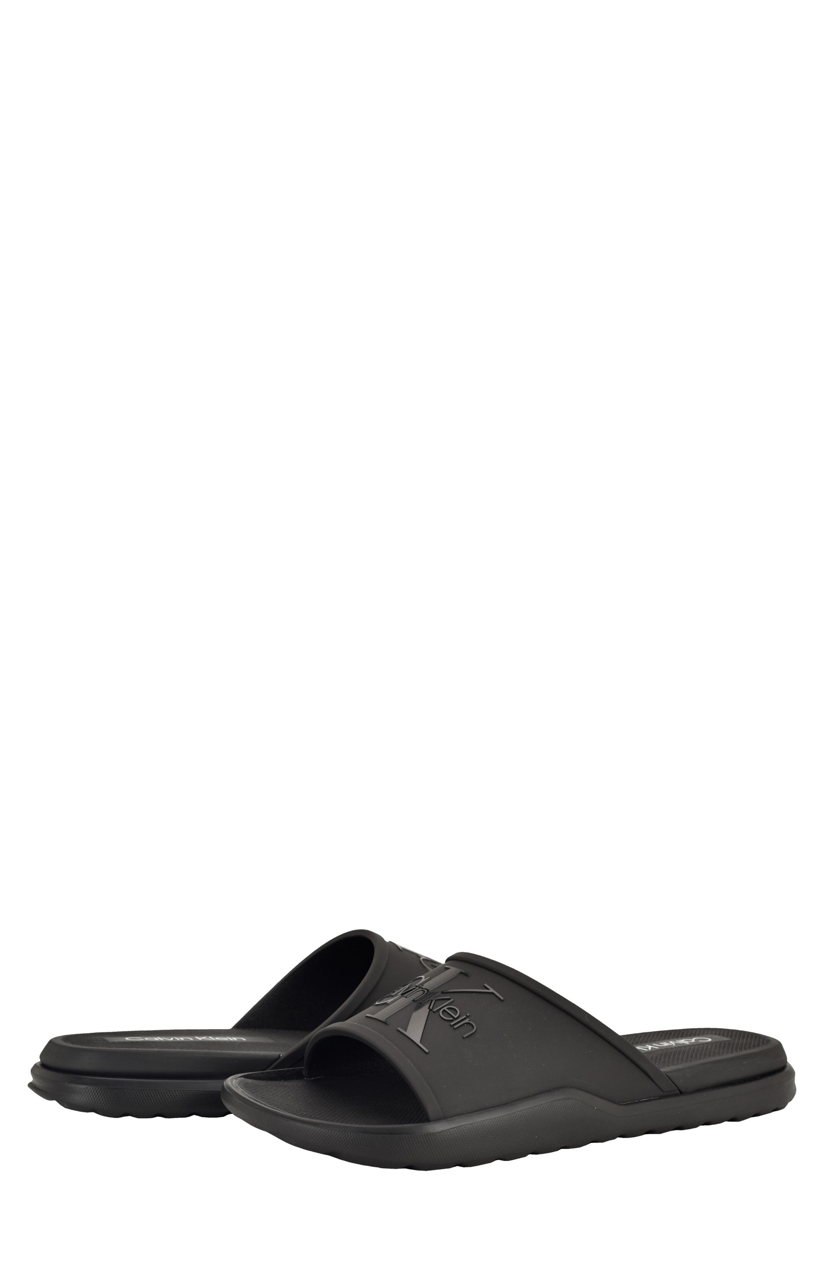 Calvin Klein Meloy Slide Sandal, Alternate, color, Black