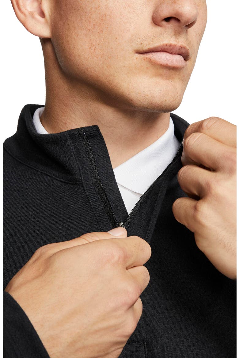 Golf Victory Dri-FIT Quarter Zip Top, Alternate, color, BLACK/BLACK/WHITE