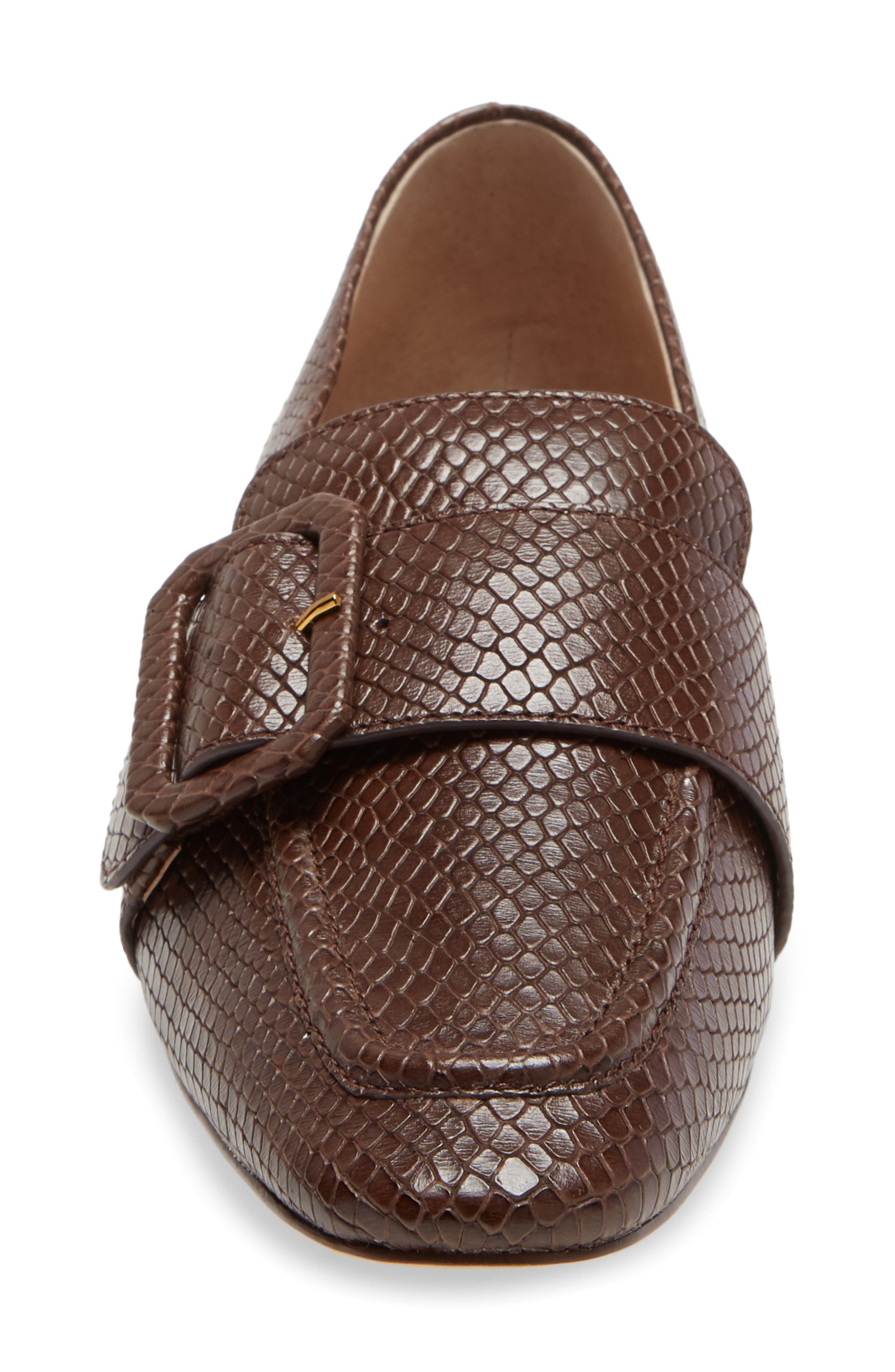 Espen Loafer, Alternate, color, CHESTNUT EMBOSSED SNAKE PRINT