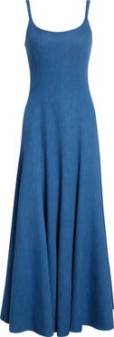 Akris punto Denim Maxi Dress