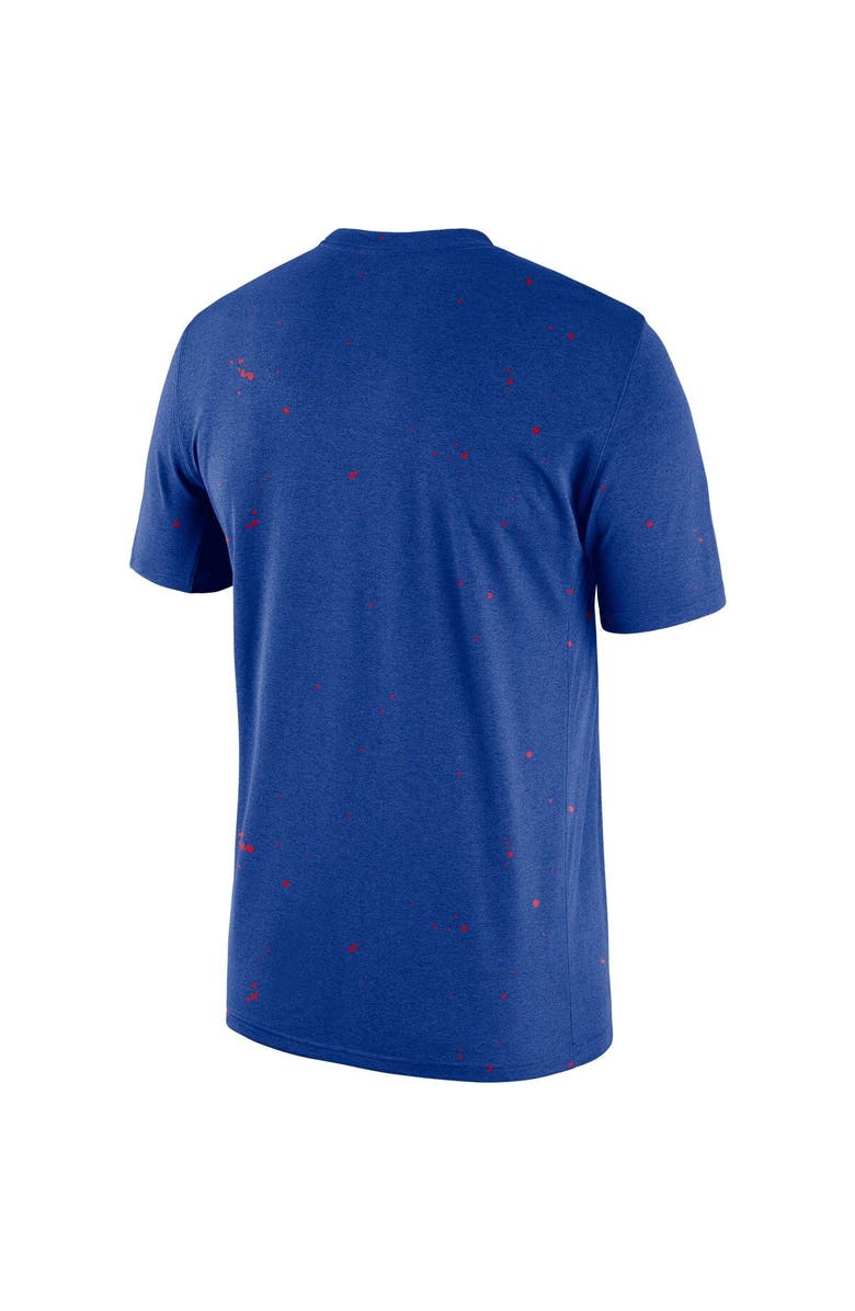 Nike Men's Nike Royal Philadelphia 76ers Courtside Splatter T-Shirt, Alternate, color, Royal