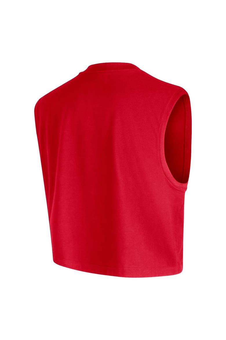 Women's Nike Red Indiana Fever 2026 Authentic On-Court Sleeveless Cropped T-Shirt, Alternate, color, Red
