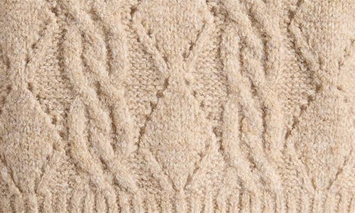Wayf Miranda Velvet Lace Sweater In Brown