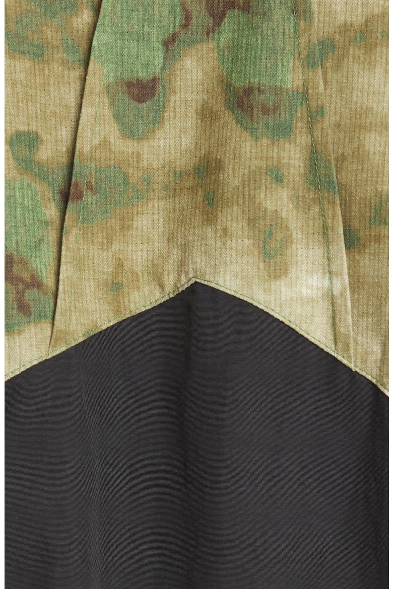Camo Water Resistant Nylon Flight Jacket, Alternate, color, BLACK CAMO