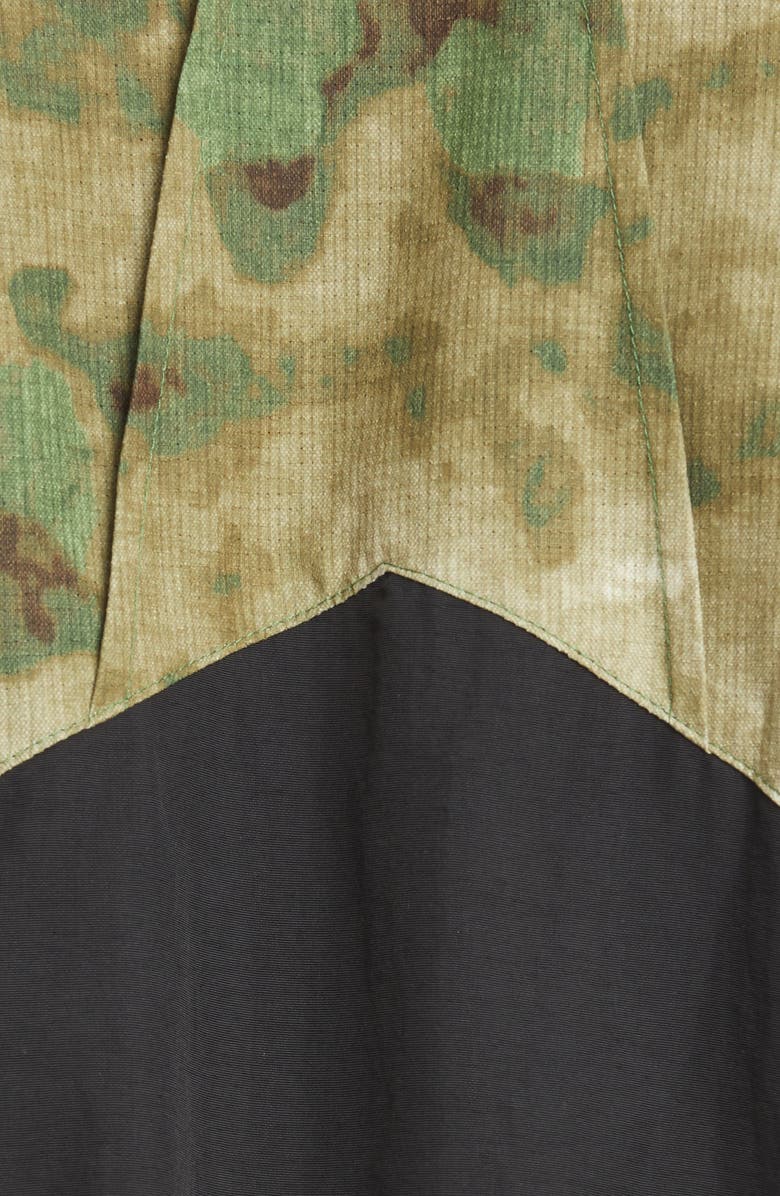 Rhude Camo Water Resistant Nylon Flight Jacket, Alternate, color, 