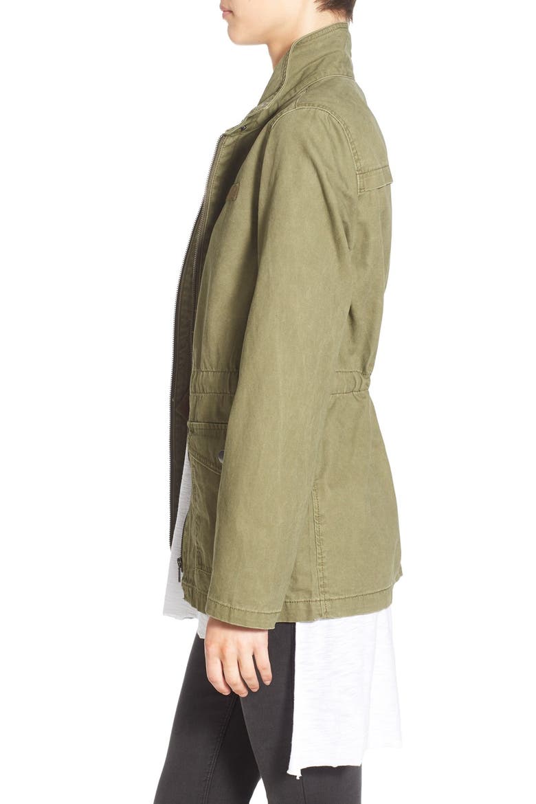 Cotton Field Jacket, Alternate, color, OLIVE BURNT