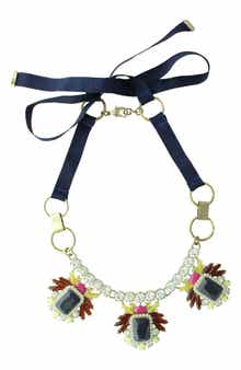OLIVIA WELLES Rena Ribbon Necklace