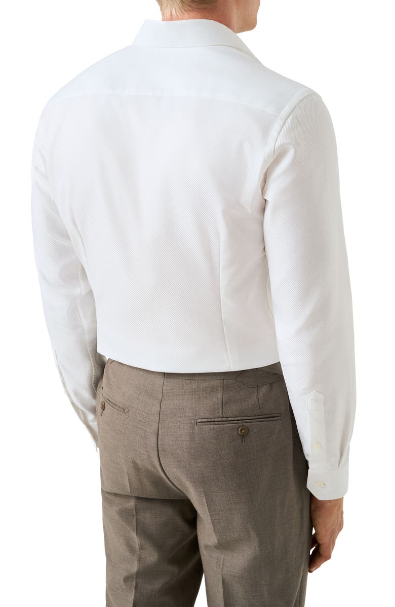 Eton Contemporary Fit Textured Stripe Cotton Dress Shirt, Alternate, color,
