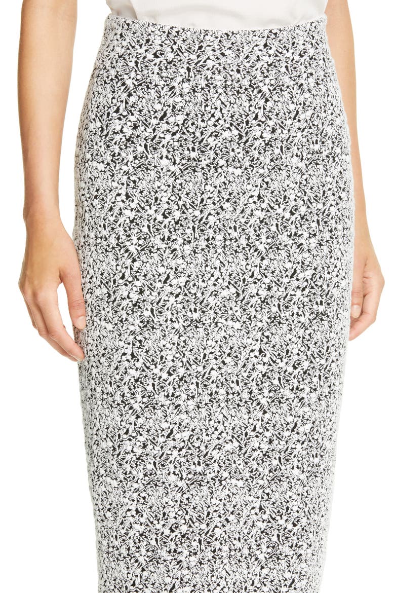 Fucille Knit Midi Pencil Skirt, Alternate, color, BLACK FANTASY