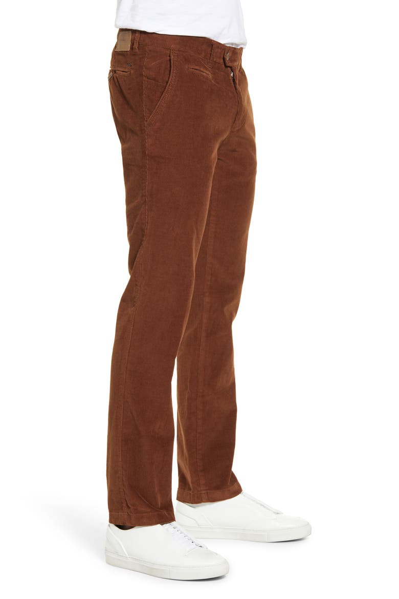Everest Flat Front Stretch Corduroy Dress Pants, Alternate, color, HAZEL