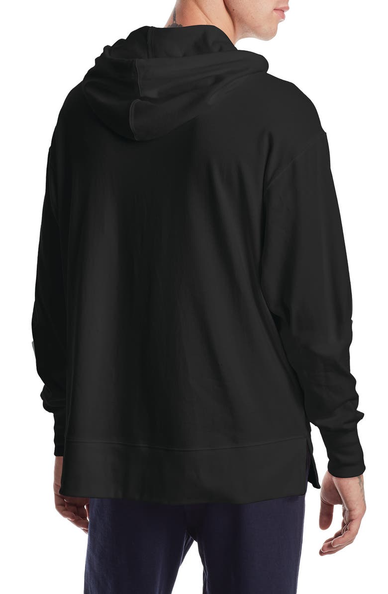 Champion Logo Jersey Hoodie, Alternate, color, 