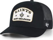 '47 Men's '47 Black New Orleans Saints Roadway Adjustable Trucker Hat