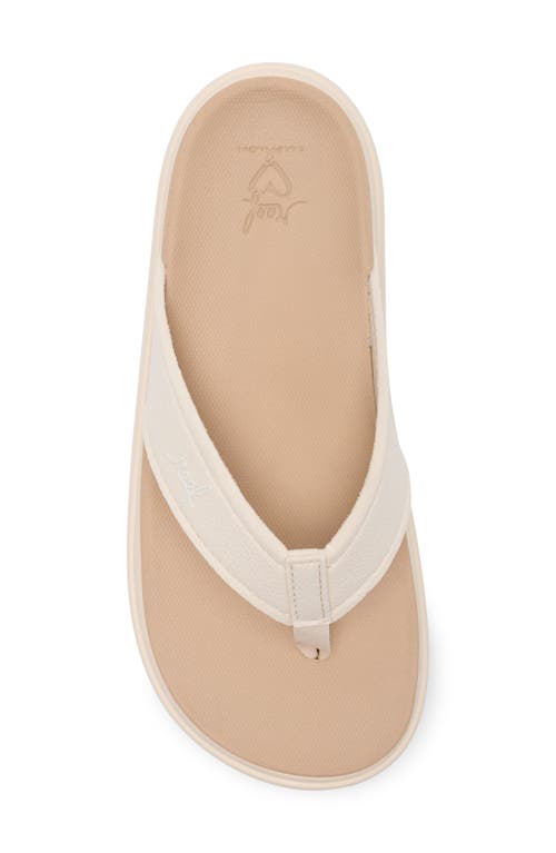Reef Sierra Platform Flip Flop In Neutral