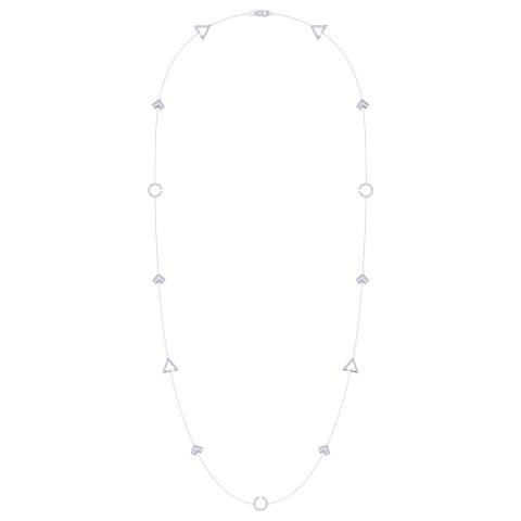 Avani Skyline Geometric Layered Sterling Silver Diamond Necklace