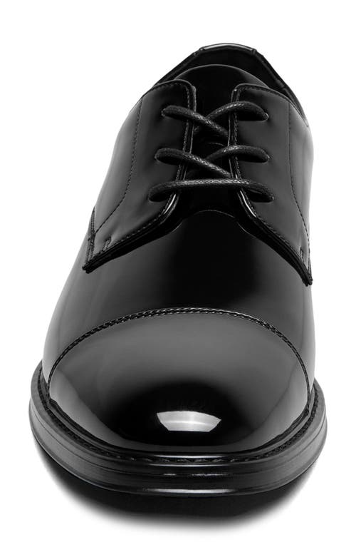 Nunn Bush Centro Formal Flex Cap Toe Derby In Black Patent