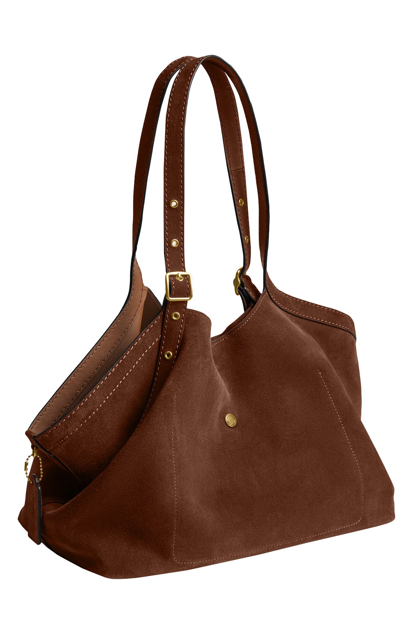 COACH Gramercy Suede Tote, Alternate, color, 